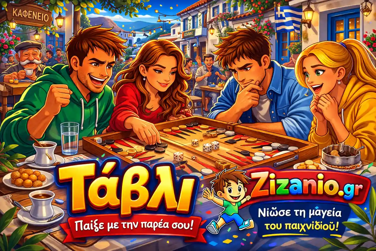Τάβλι Online - Παίξε με την παρέα σου στο Zizanio.gr